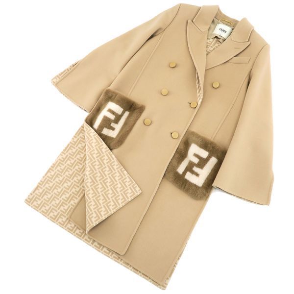 Fendi Coat Beige — view 7