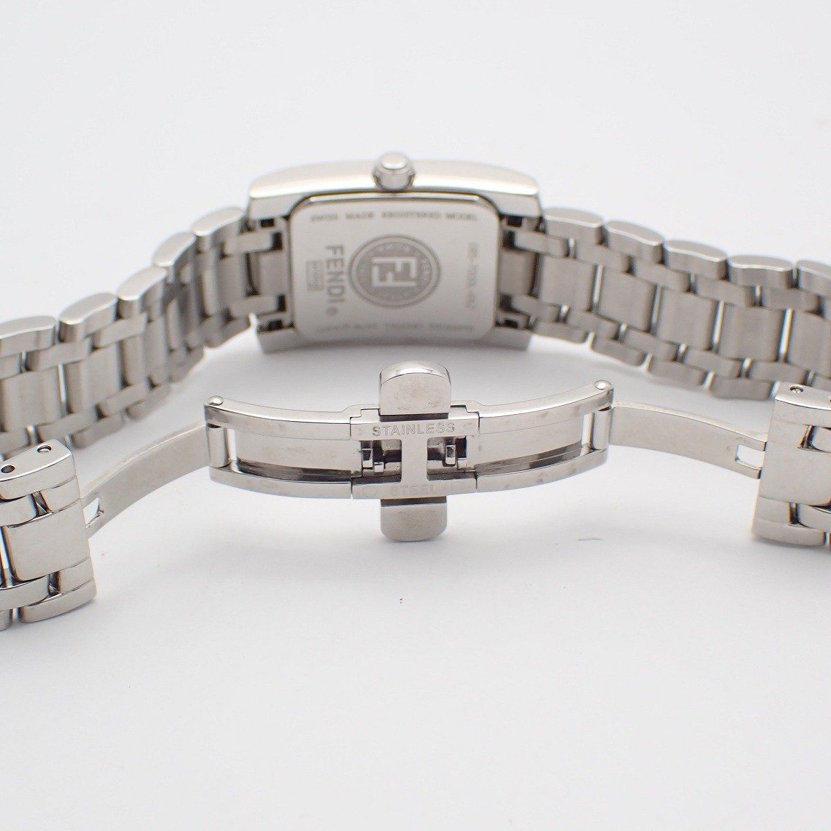 Fendi Classico Quartz Watch Diamond Shell Dial SS — view 6
