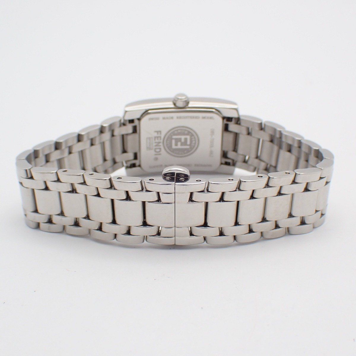 Fendi Classico Quartz Watch Diamond Shell Dial SS — view 3