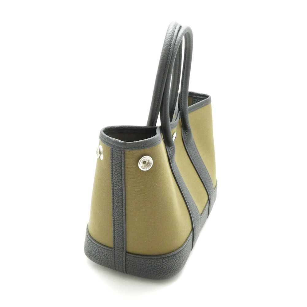 Hermes Neo Garden 23 Handbag Olive Noir Silver — view 4