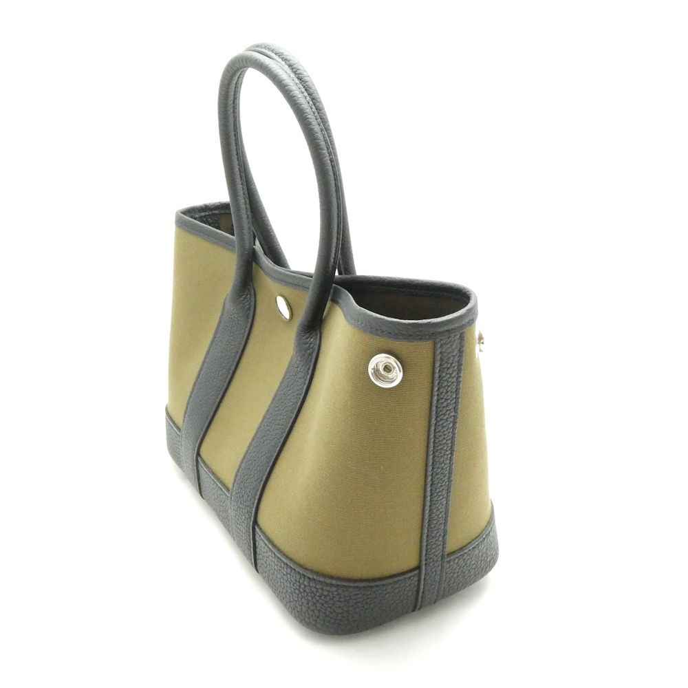 Hermes Neo Garden 23 Handbag Olive Noir Silver — view 5