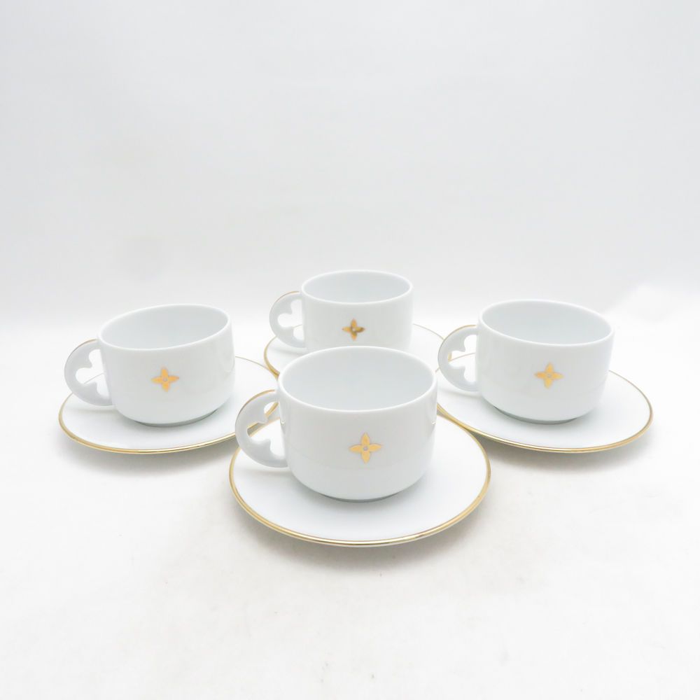 Louis Vuitton Cup & Saucer Set of 4 — view 3