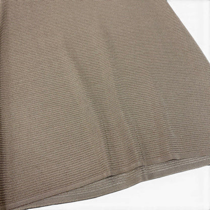 Fendi Short Sleeve Knit Polo Shirt Dress FF Logo Button 5 Beige — view 5
