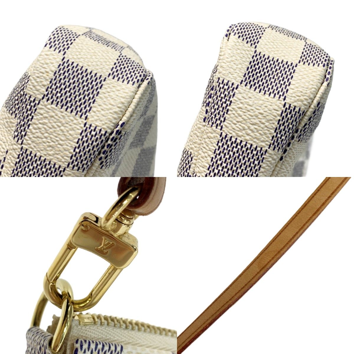 Louis Vuitton Pochette Azur Damier Pouch Cloth — view 6