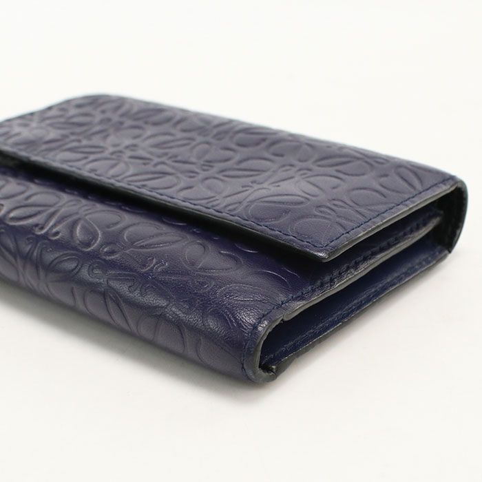 Loewe Vertical Compact Wallet Repeat Anagram Trifold Calfskin — view 7