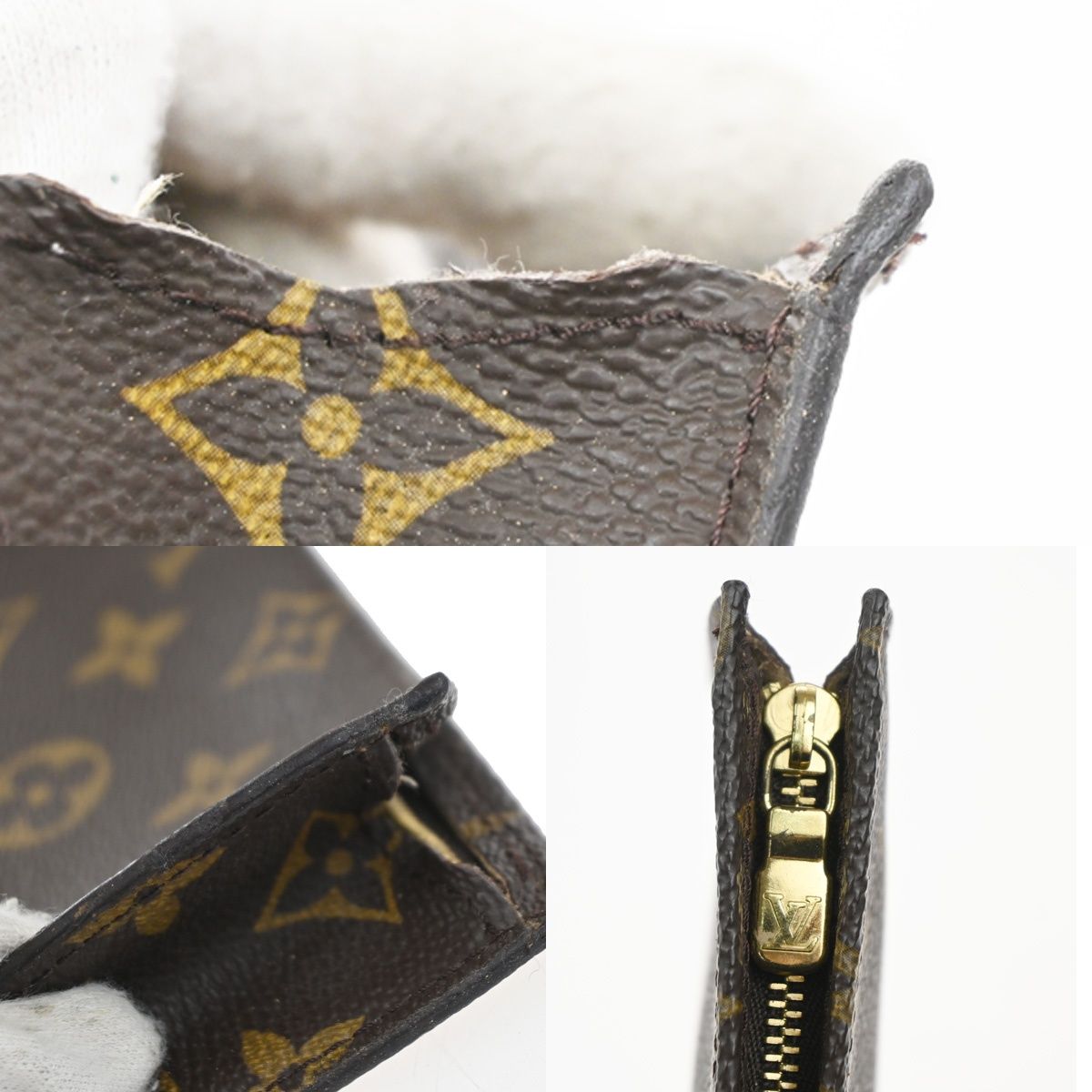 Louis Vuitton Bucket PM Pouch Monogram Leather — view 8