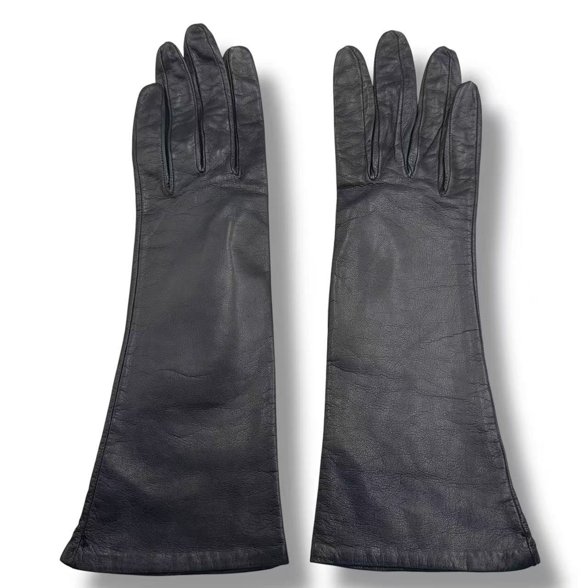 Hermes Gloves Leather Black 6.5 — view 2