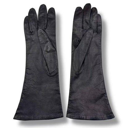 Hermes Gloves Leather Black 6.5 — view 3