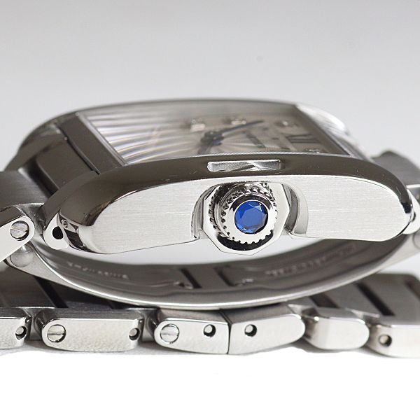 Cartier Watch Tank Anglaise SM Diamond SS Quartz Silver Dial — view 6