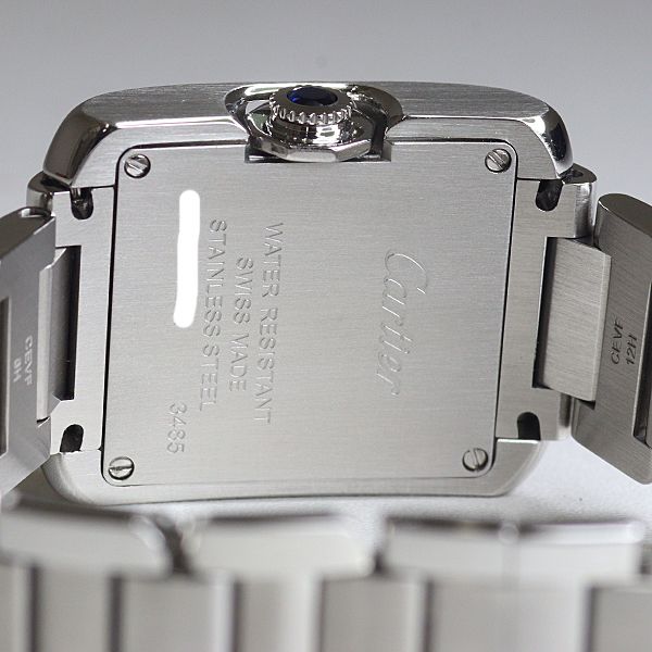 Cartier Watch Tank Anglaise SM Diamond SS Quartz Silver Dial — view 5