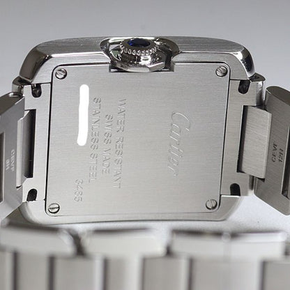 Cartier Watch Tank Anglaise SM Diamond SS Quartz Silver Dial — view 5