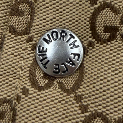 Gucci the North Face GG Padded Vest Pattern Down Beige Black XS — view 6