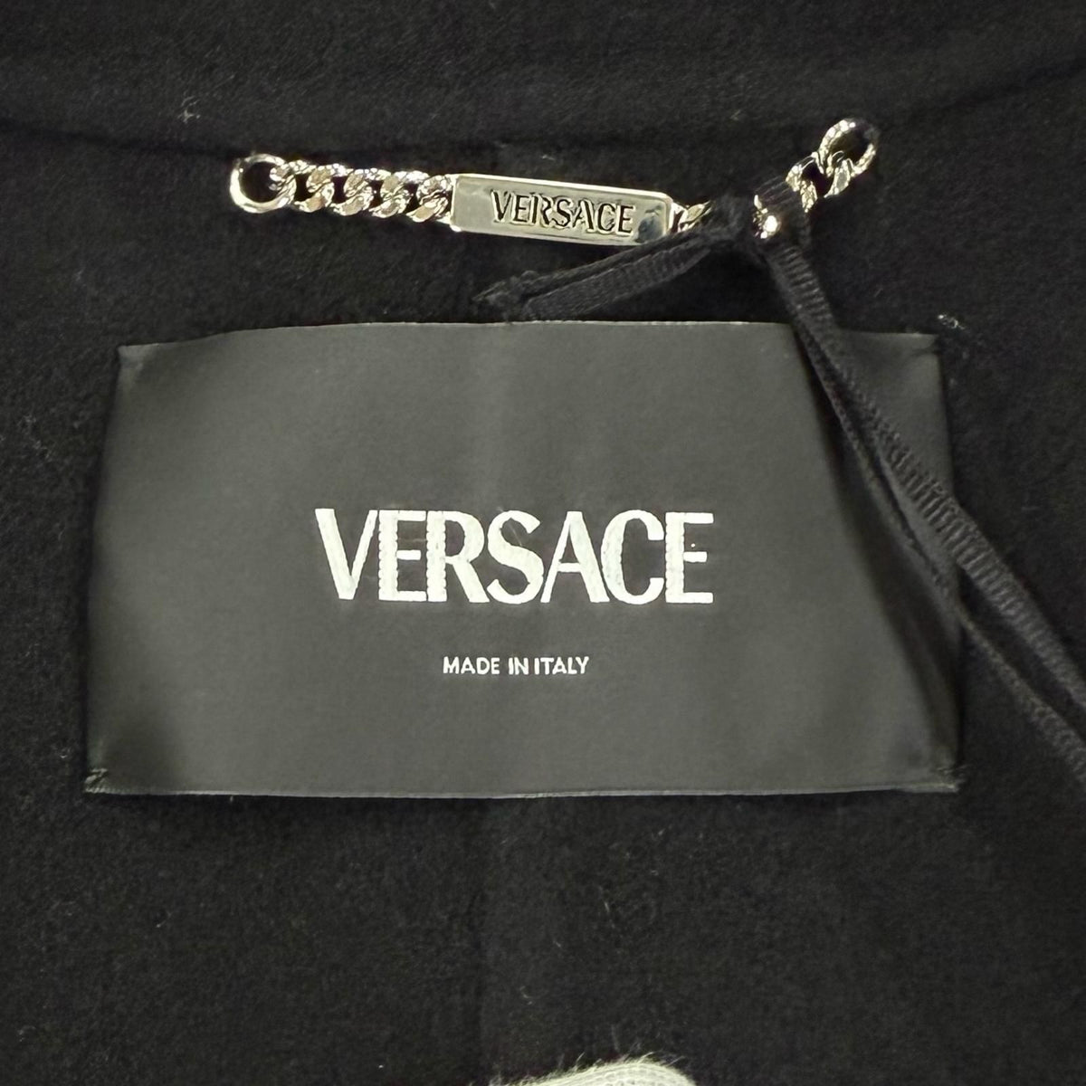 Versace Wool Cashmere Medusa Button Coat Black 36 — view 7