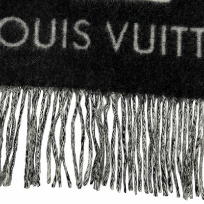 Louis Vuitton Scarf Reykjavik Cashmere Noir Monogram 170 45 — view 6