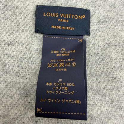 Louis Vuitton Scarf Reykjavik Cashmere Noir Monogram 170 45 — view 7
