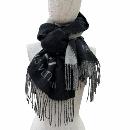 Louis Vuitton Scarf Reykjavik Cashmere Noir Monogram 170 45 — view 4