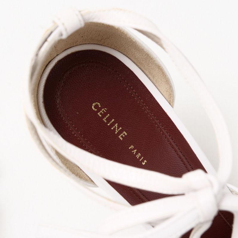 Celine Pumps Phoebe Philo Era Night Out Kidskin Leather T Strap Shoes 37 — view 6