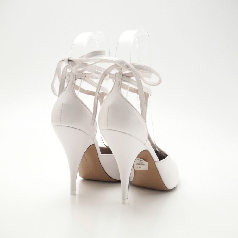 Celine Pumps Phoebe Philo Era Night Out Kidskin Leather T Strap Shoes 37 — view 3