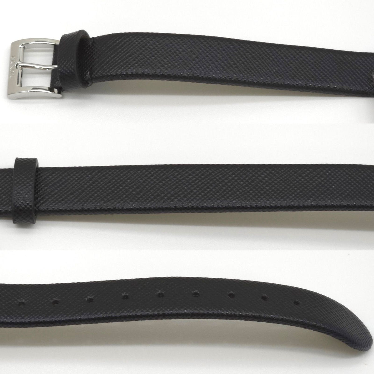 Prada Centurion Double Saffiano Leather Bracelet 44 Wrist Circumference 13 — view 3