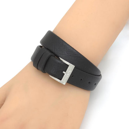 Prada Centurion Double Saffiano Leather Bracelet 44 Wrist Circumference 13 — view 2