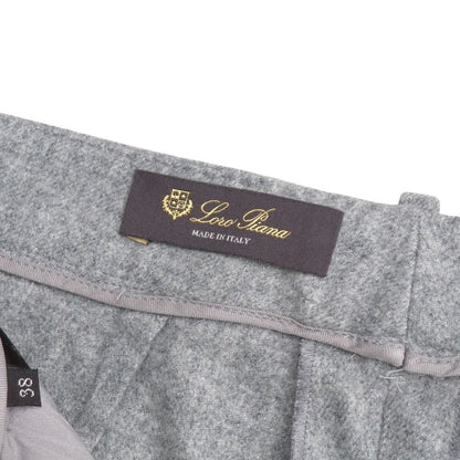Loro Piana Pants 38 Cashmere Blend One Tuck Tapered Trousers — view 7