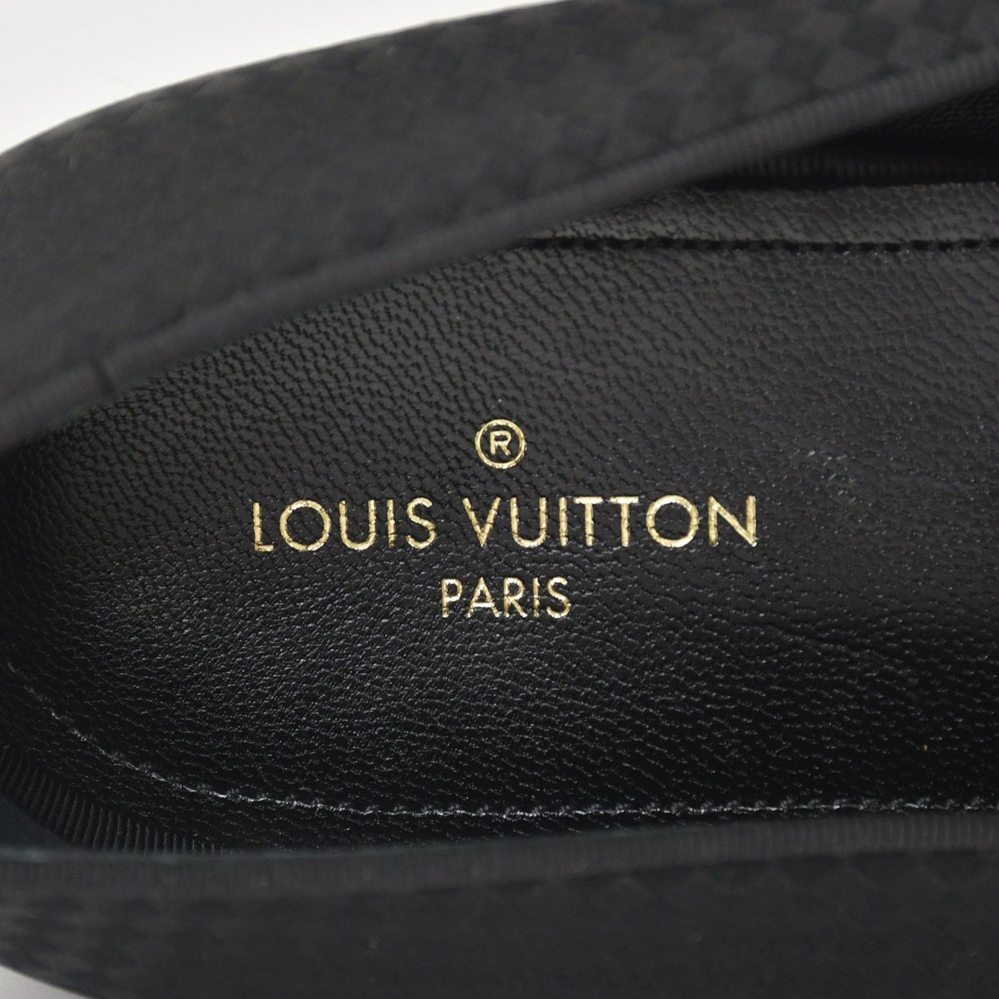 Louis Vuitton Moccasin Tassel Loafers Satin Business Shoes Black — view 8