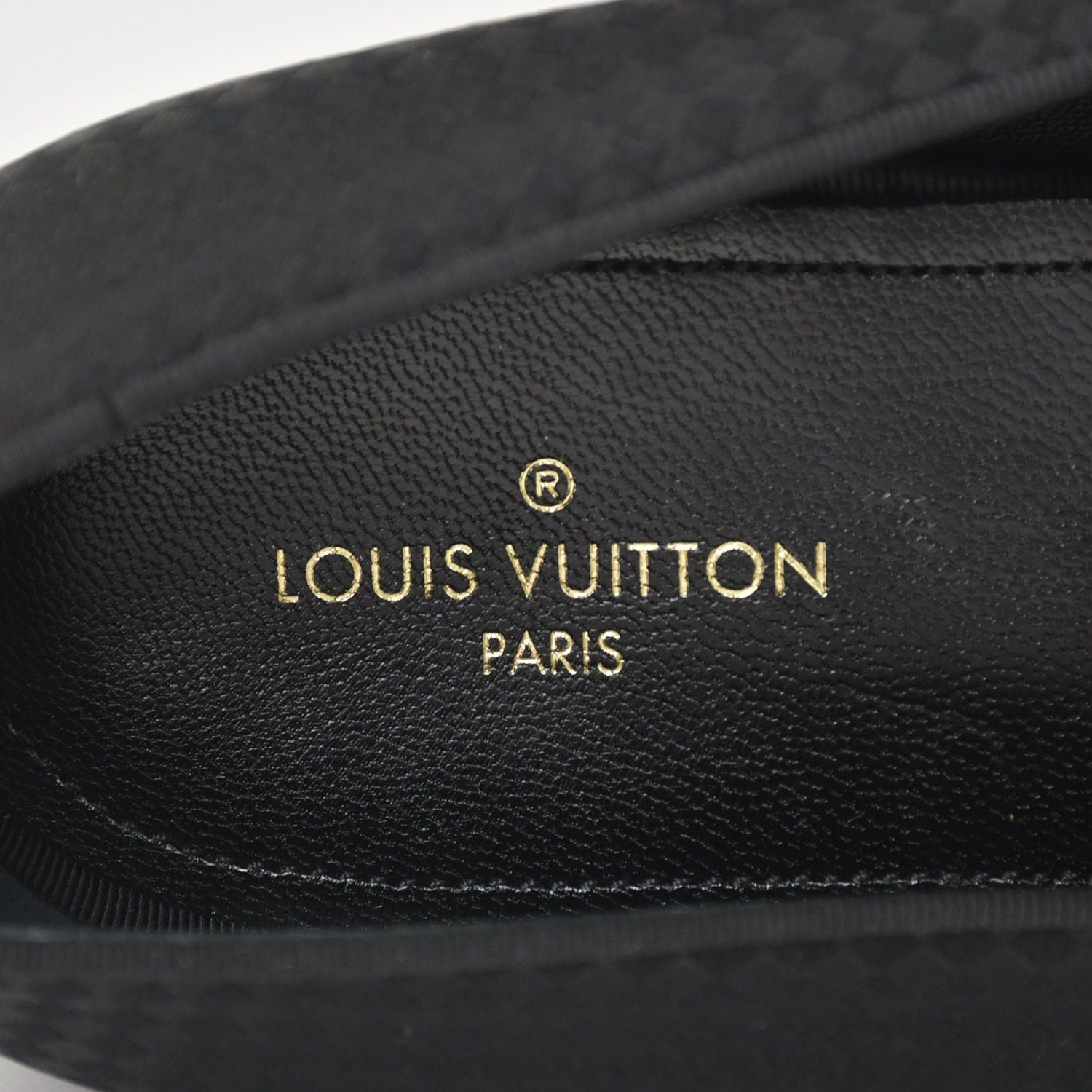 Louis Vuitton Moccasin Tassel Loafers Satin Business Shoes Black — view 8