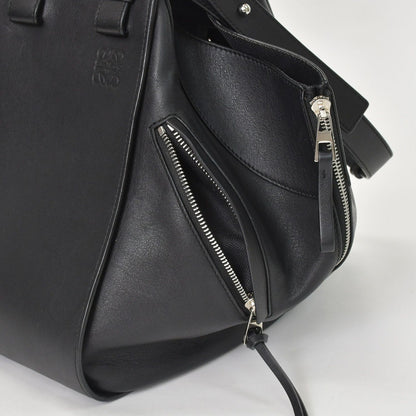 Loewe Hammock Black Shoulder Bag Silver — view 5