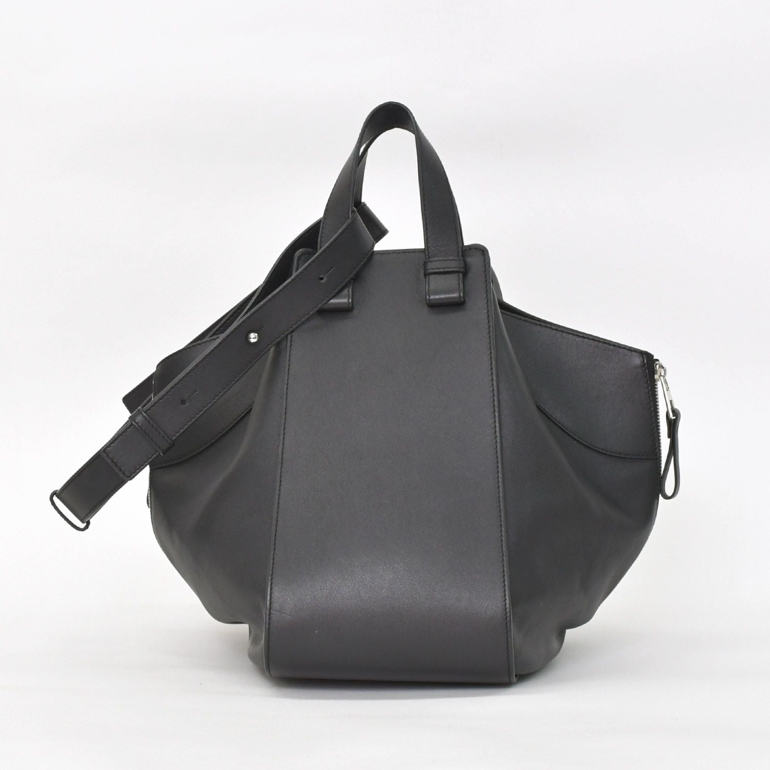 Loewe Hammock Black Shoulder Bag Silver — view 2