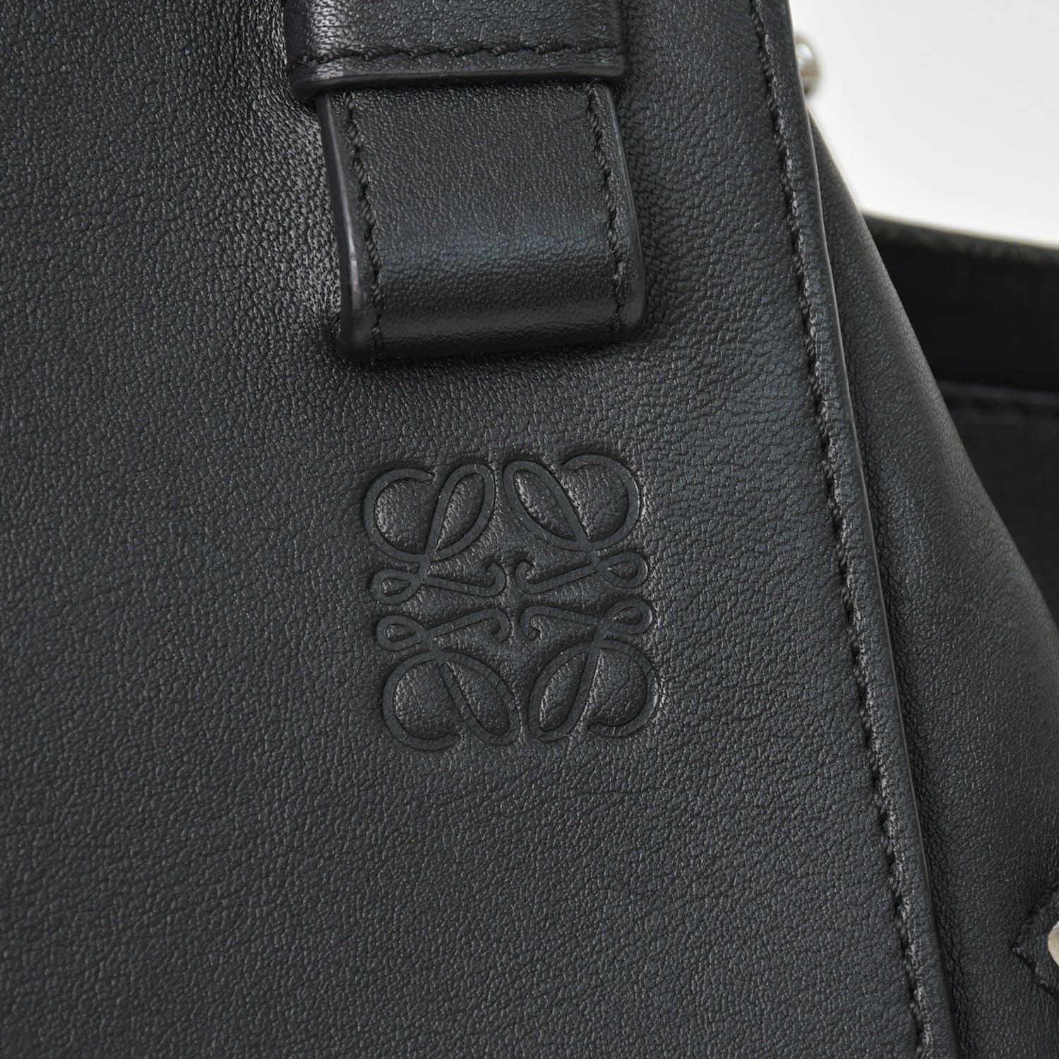 Loewe Hammock Black Shoulder Bag Silver — view 4