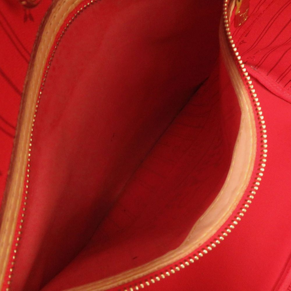 Louis Vuitton Neverfull MM Monogram Red Tote Bag — view 6