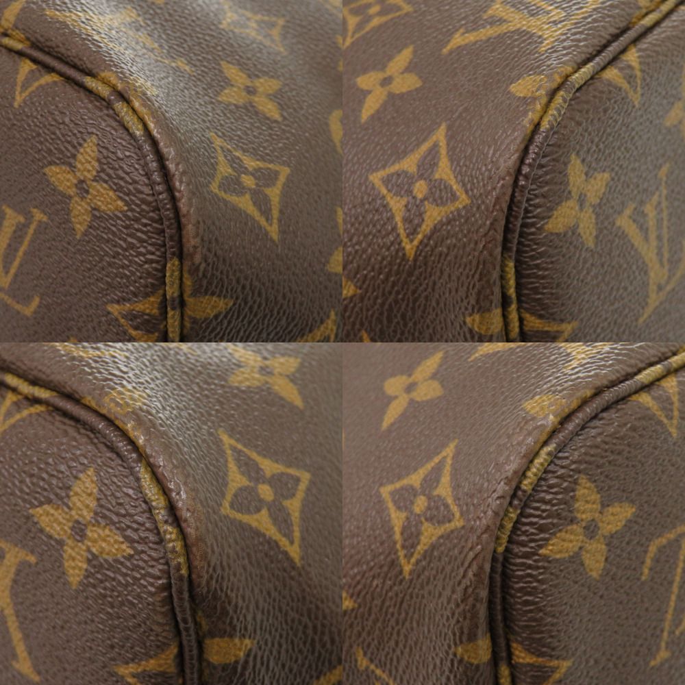 Louis Vuitton Neverfull MM Monogram Red Tote Bag — view 4