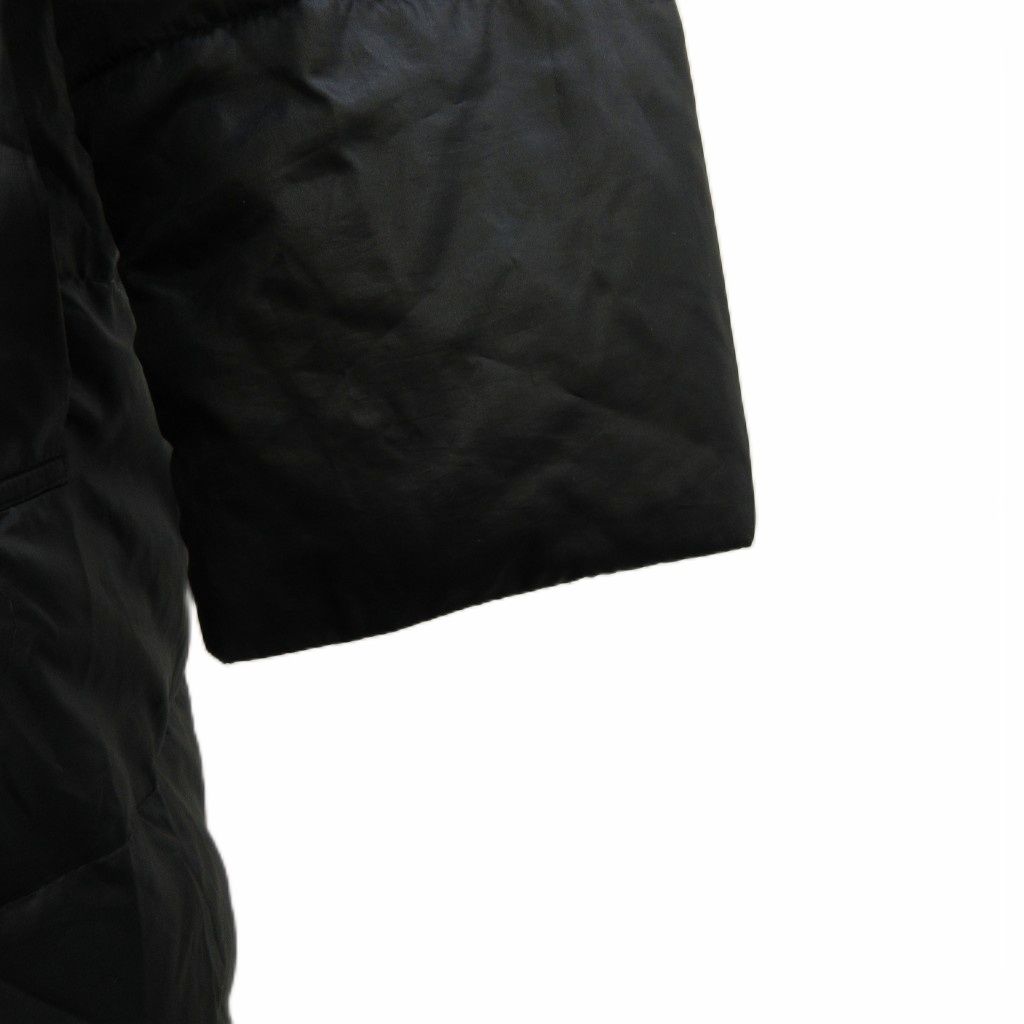 Max Mara Studio Shawl Color Long Down Coat Fully Lined 42 L Black — view 6