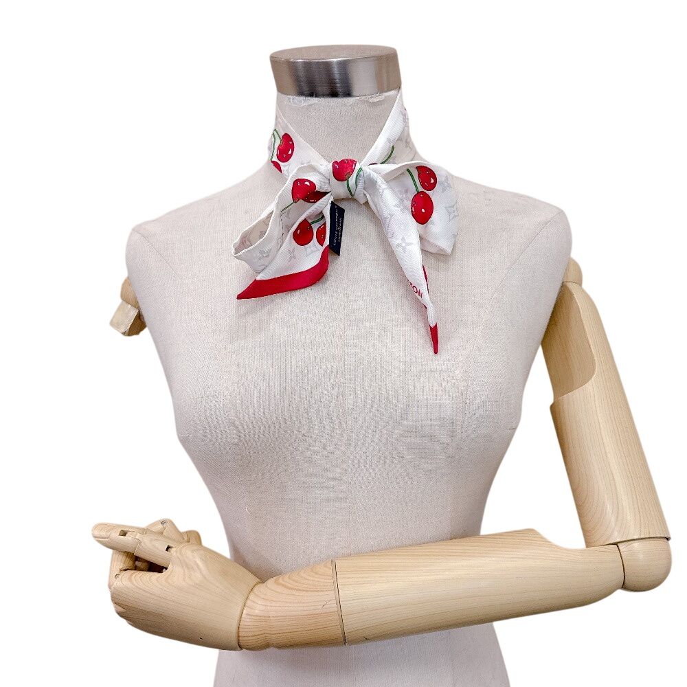 Louis Vuitton Takashi Murakami LV TM Bandeau BB Monogram Cherry Scarf — view 8