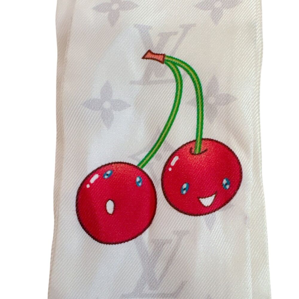 Louis Vuitton Takashi Murakami LV TM Bandeau BB Monogram Cherry Scarf — view 3