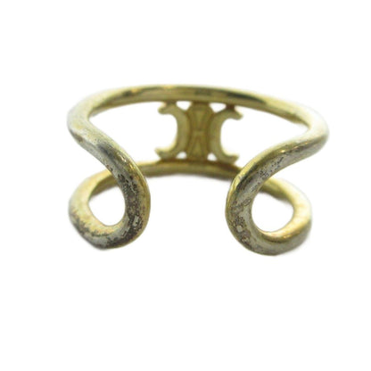 Celine Triomphe Logo Ring Asymmetric No 15 Gold — view 6