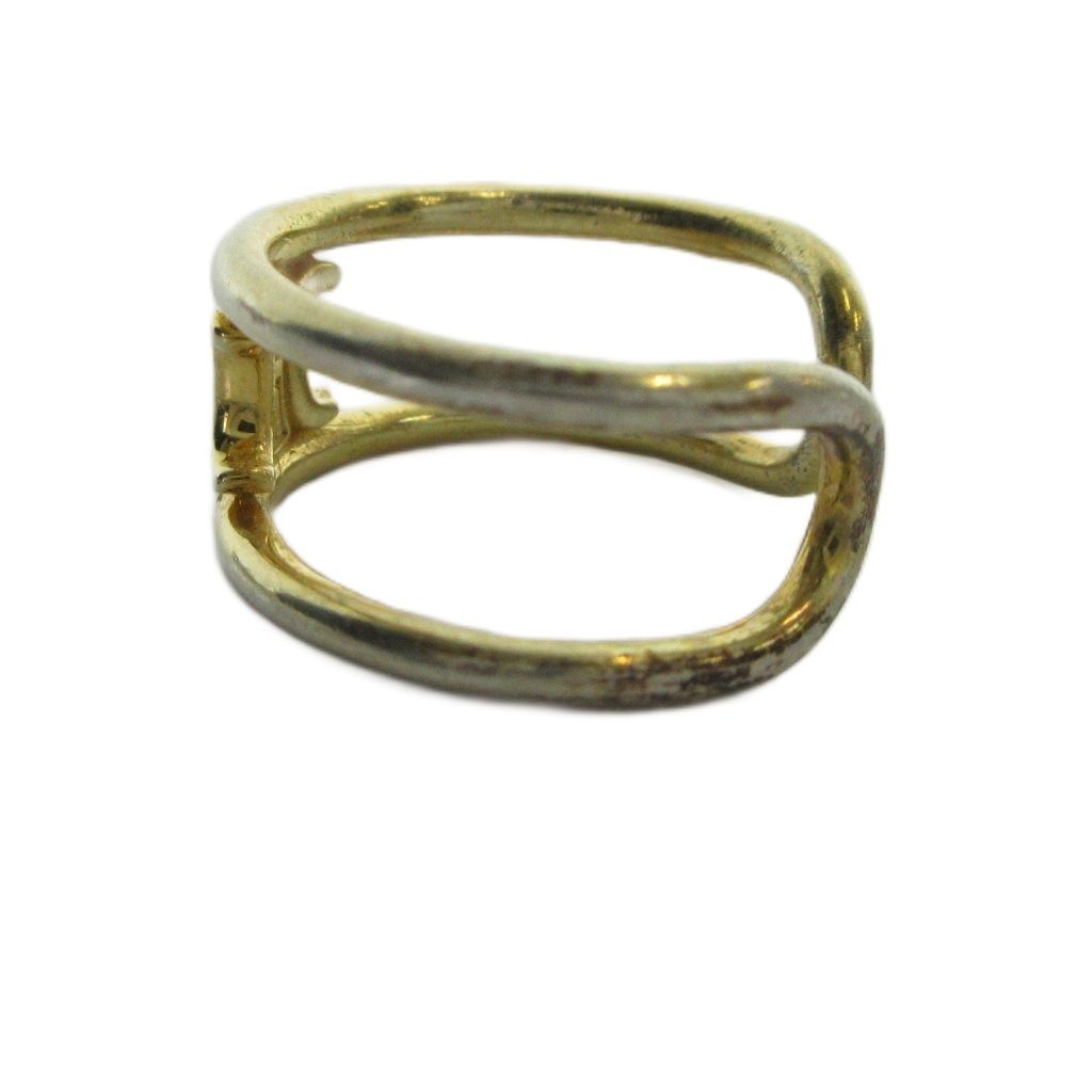 Celine Triomphe Logo Ring Asymmetric No 15 Gold — view 4