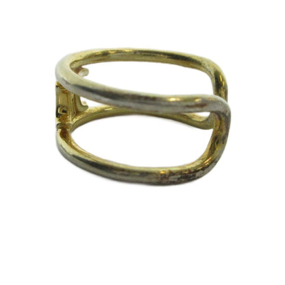 Celine Triomphe Logo Ring Asymmetric No 15 Gold — view 4