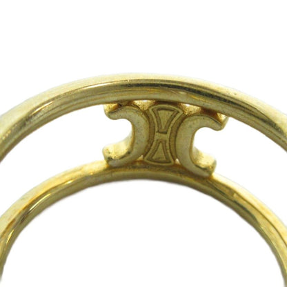 Celine Triomphe Logo Ring Asymmetric No 15 Gold — view 5