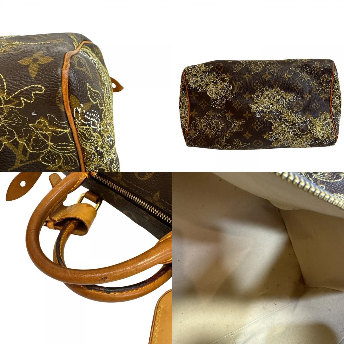 Louis Vuitton Hand Speedy 30 Monogram Dantelle Argen Mini Boston Bag — view 6