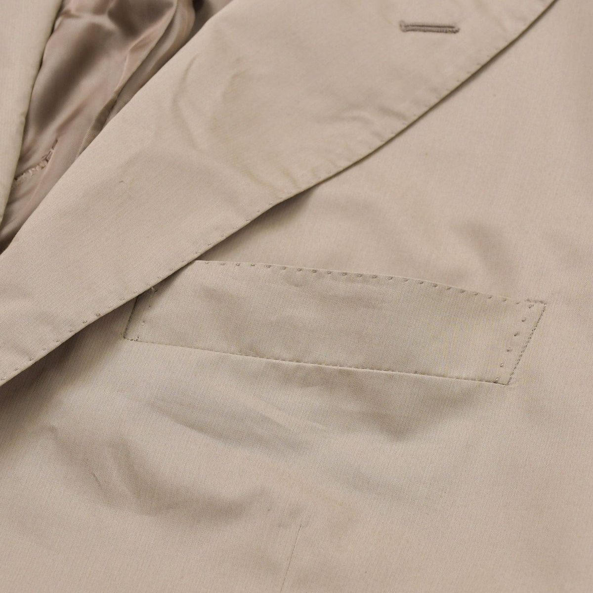 Hermes Set Jacket Pants Cotton Single Suit Greige 52 — view 6
