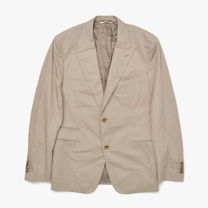 Hermes Set Jacket Pants Cotton Single Suit Greige 52 — view 2