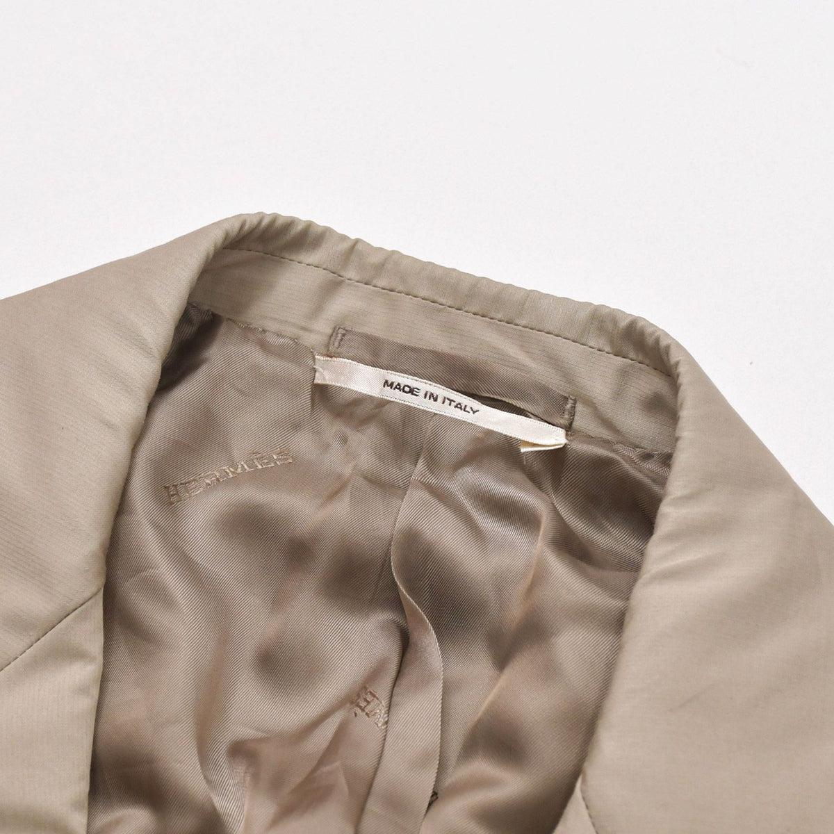 Hermes Set Jacket Pants Cotton Single Suit Greige 52 — view 5