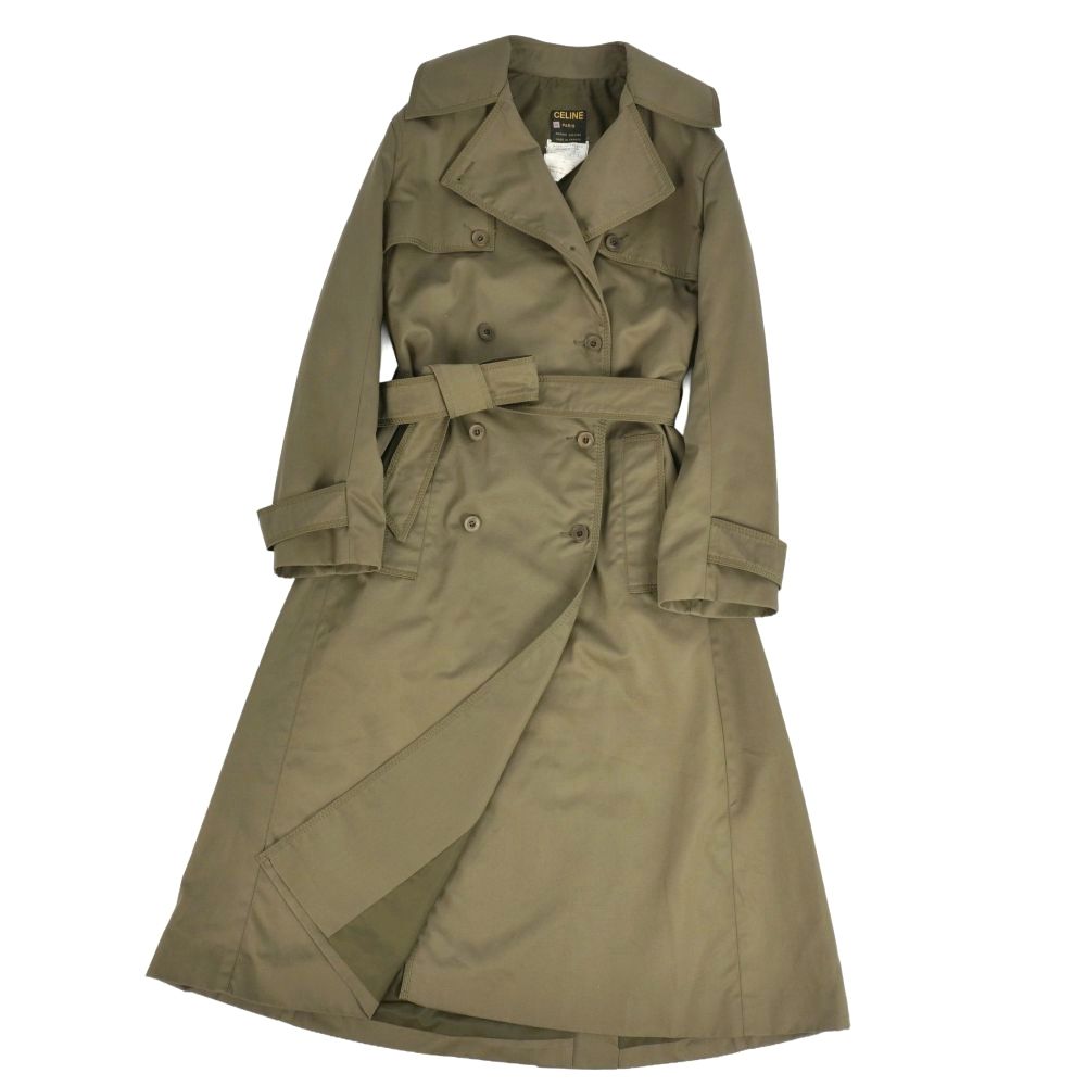 Celine Vintage Coat Trench Cotton