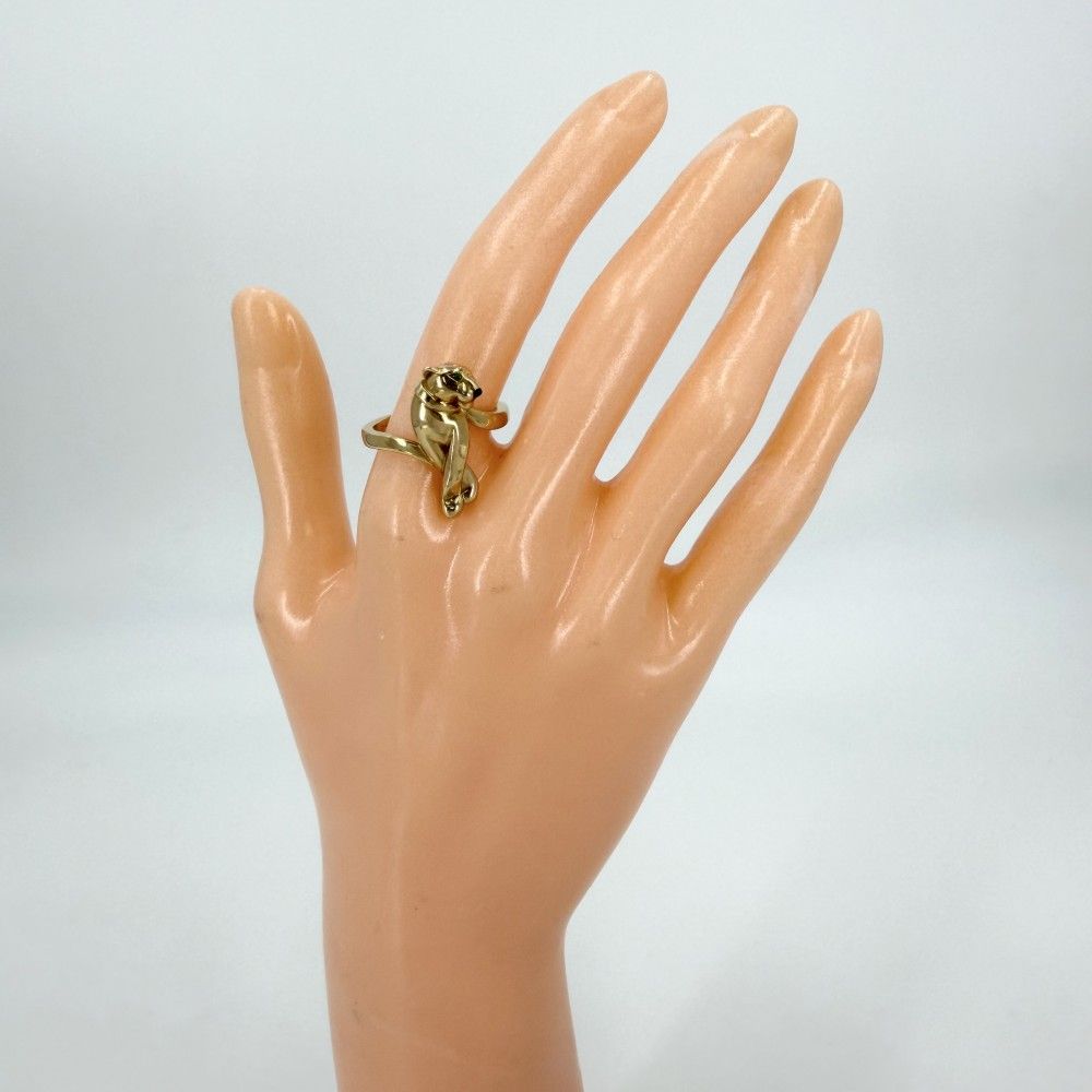 Cartier Ring Panthere 18K YG 57 Gold Tsavorite — view 2
