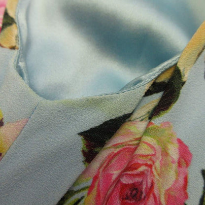 Dolce & Gabbana Dress Sleeveless Knee Length Ruffle Dog Labrador Rose Print — view 6