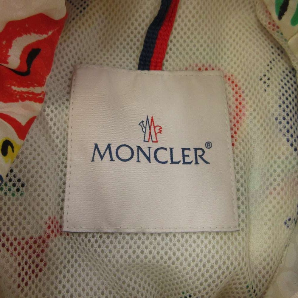 Moncler Vive Giubbotto Nylon Hoodie Zip Up Heart Floral Lip All Over Logo 00 XS — view 4