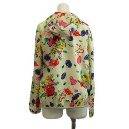 Moncler Vive Giubbotto Nylon Hoodie Zip Up Heart Floral Lip All Over Logo 00 XS — view 3