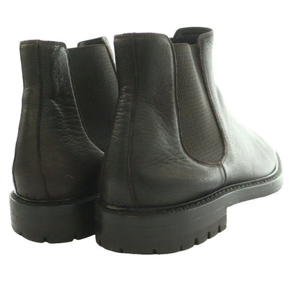 Dolce & Gabbana Side Gore Boots Short Tank Sole Low Heels Leather Brown SS 8 — view 5