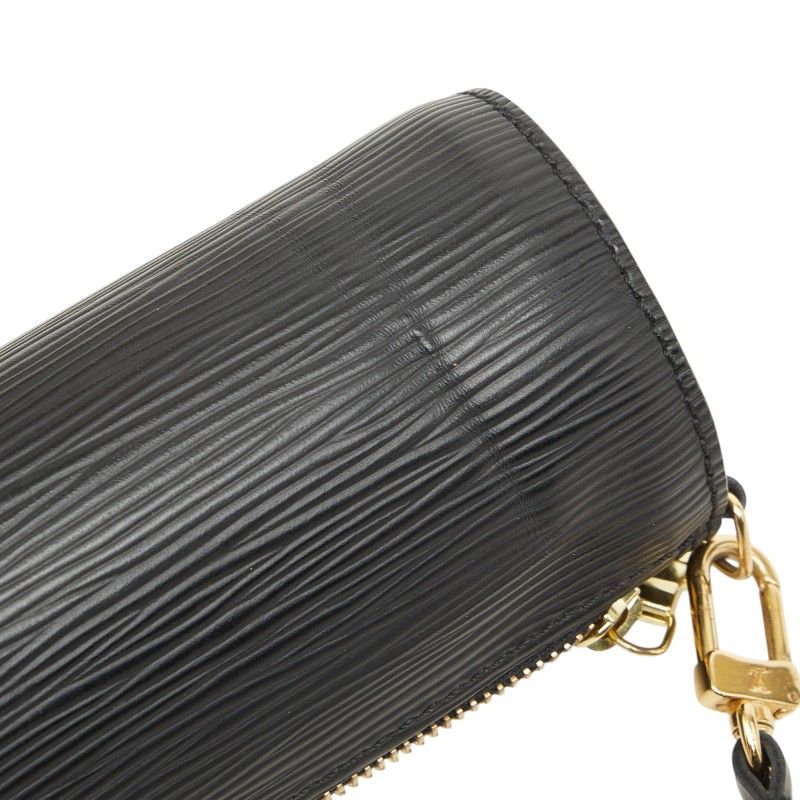 Louis Vuitton Epi Soufflot Pouch Noir Black Leather — view 6